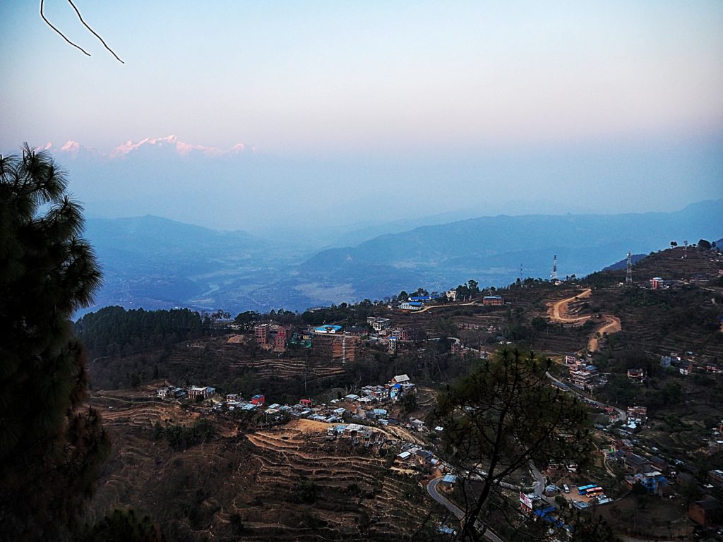City of Bandipur with a view of the Himalaya