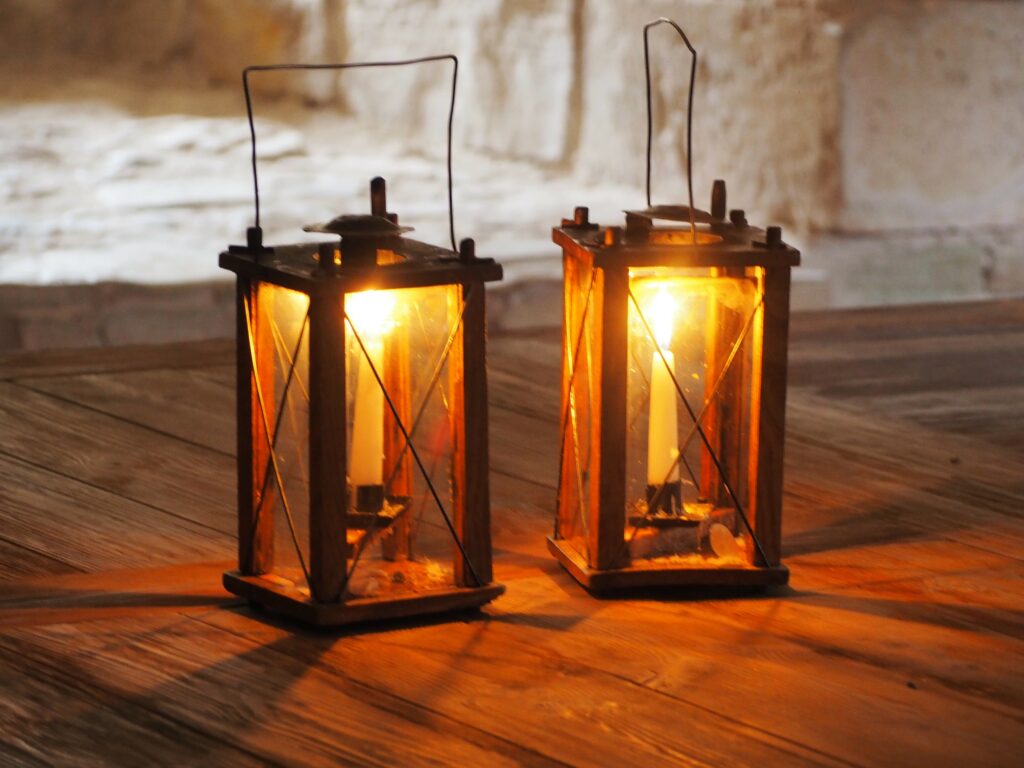Lanterns at Cesis Castle