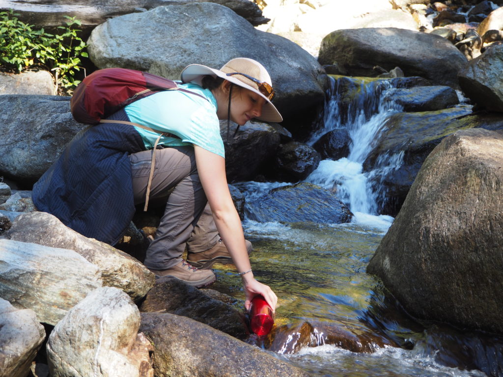 Filling water