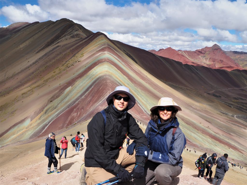 The viewpoint at Rainbow Mountain