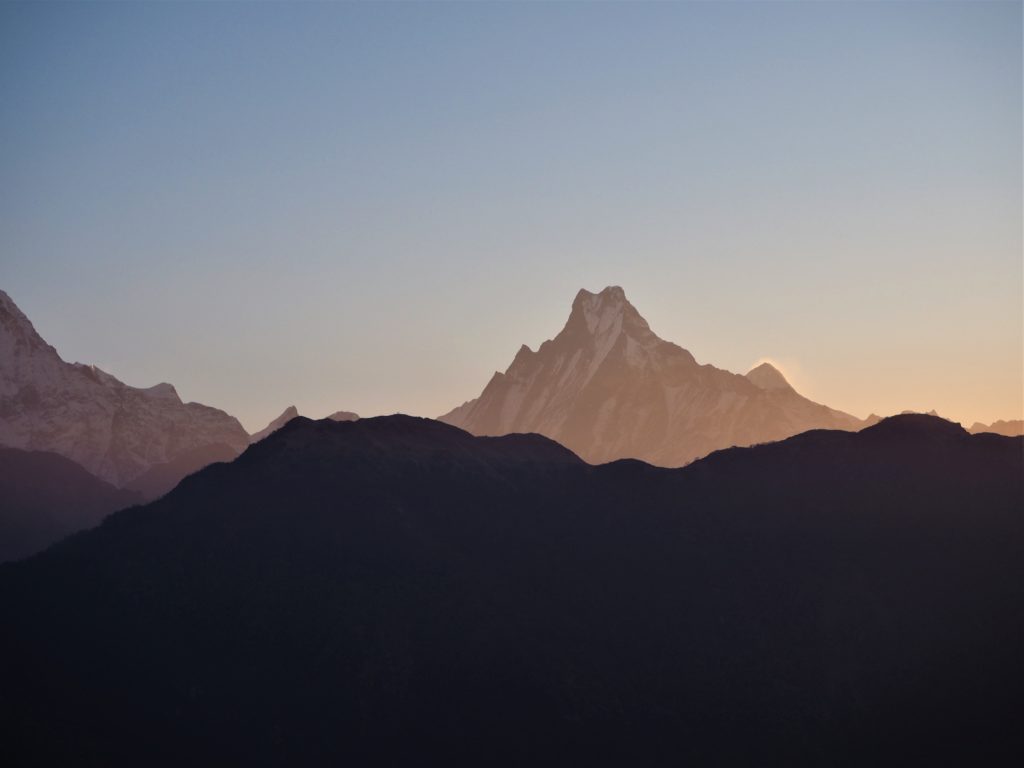 Machapuchare at sunrise