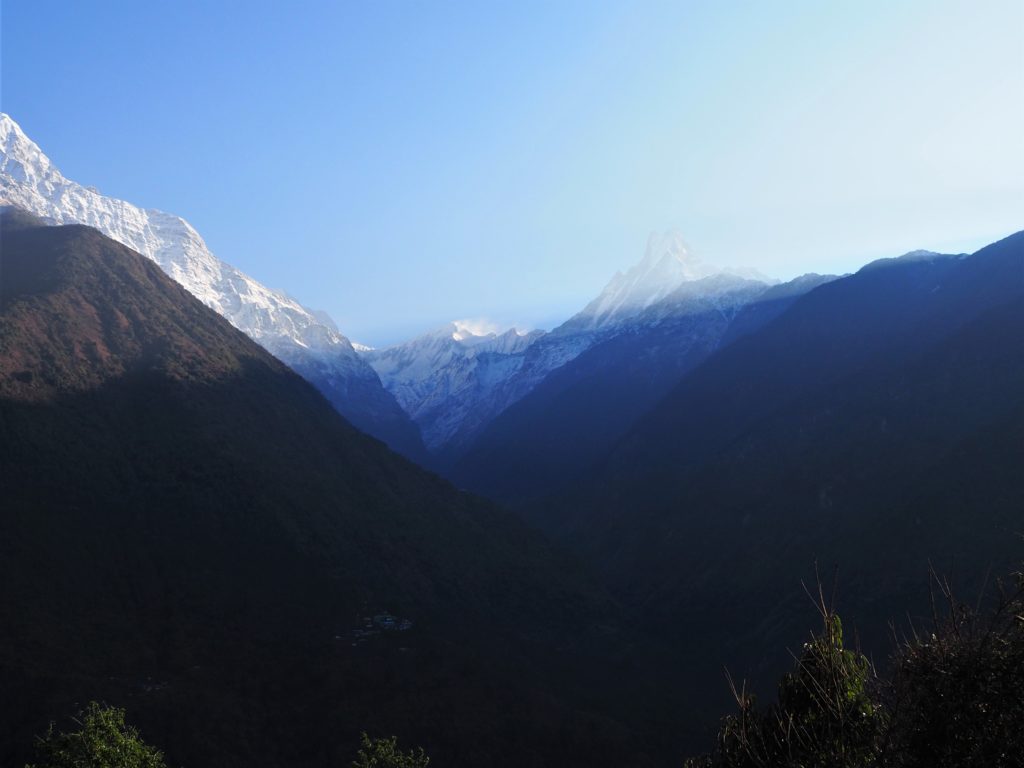 The light at the Annapurnas