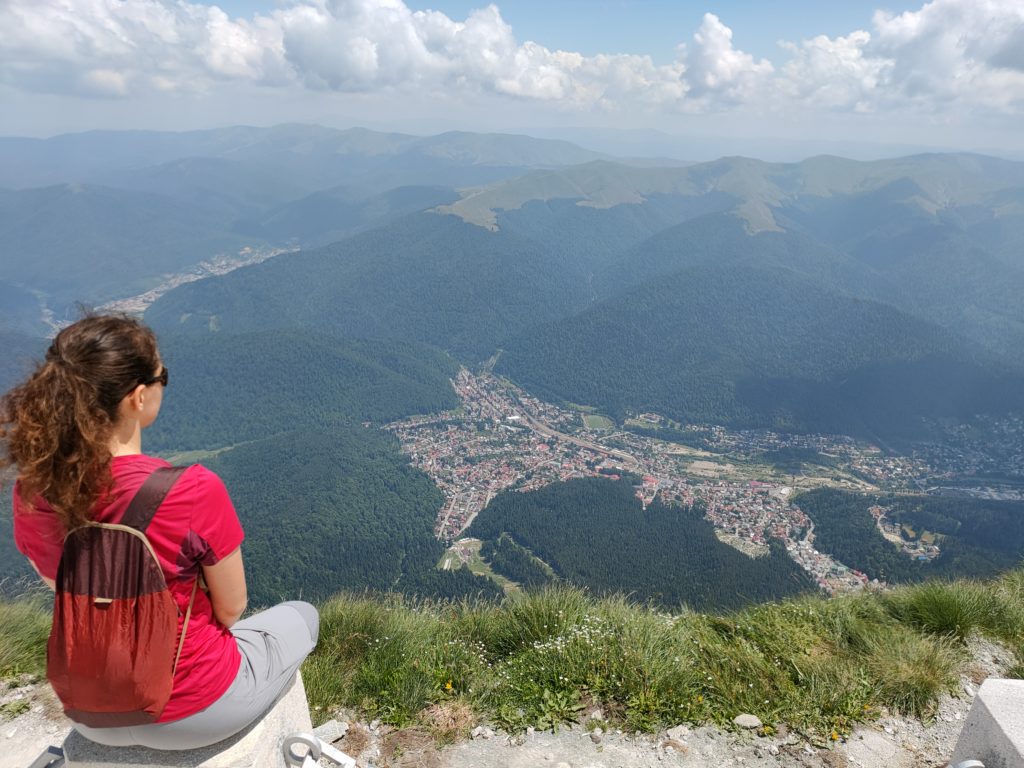 Views over Busteni in the Bucegi mountains