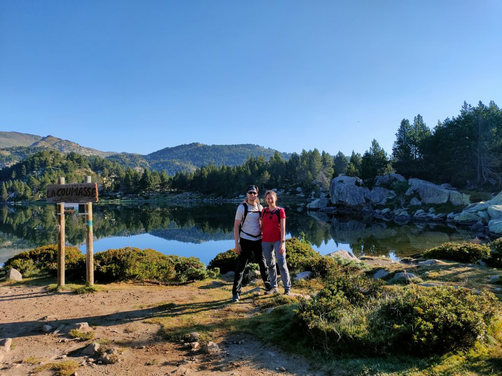 Mirror lake at the route