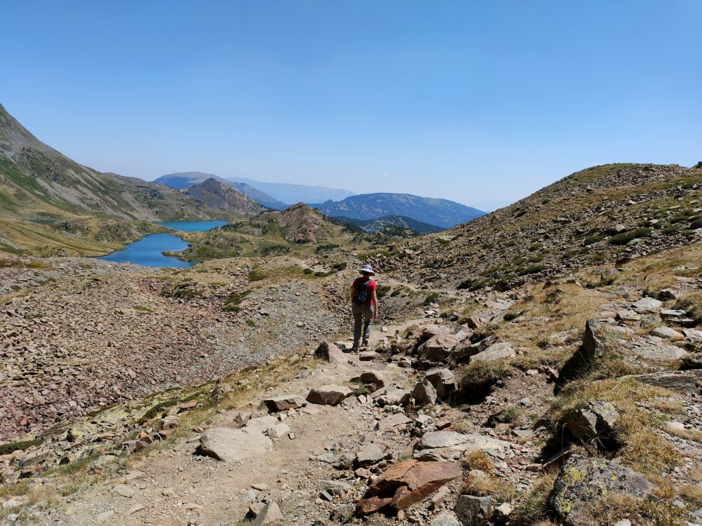 Views to Carlit glacier lakes