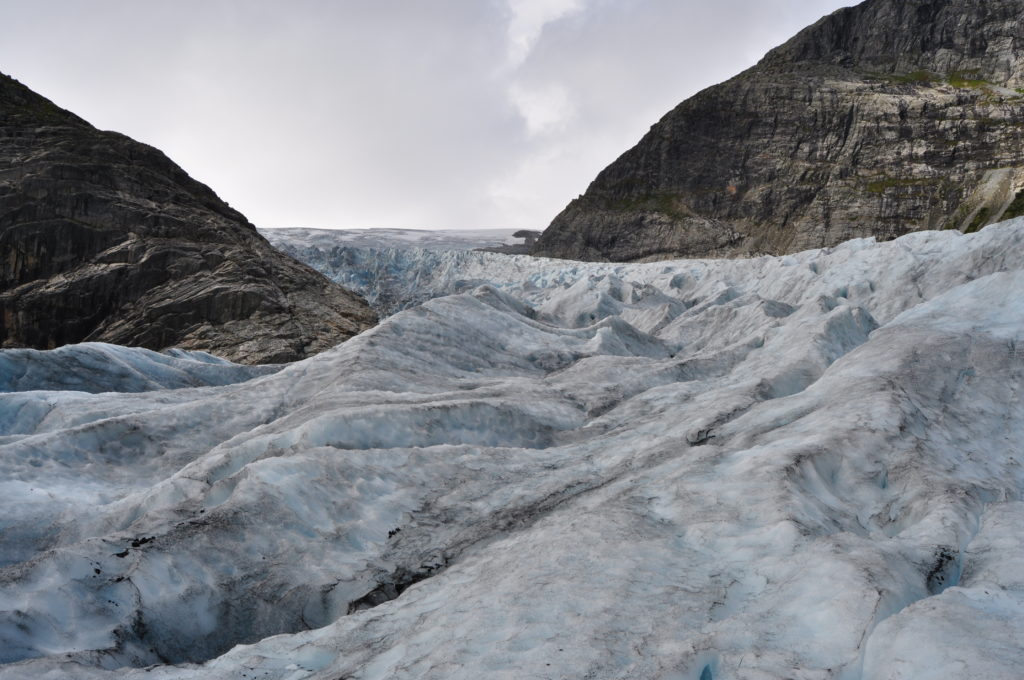 The enormity of the Nigardsbreen glacier