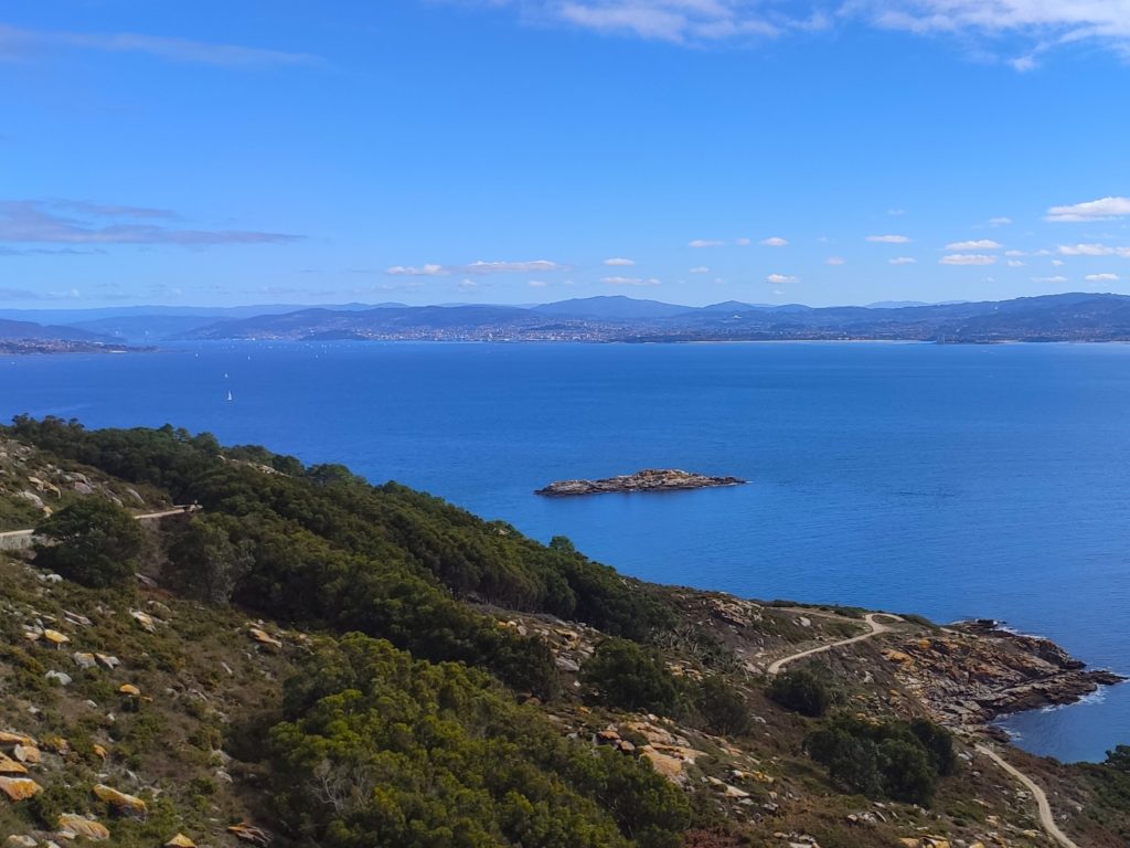 Views over mainland from Islas Cies