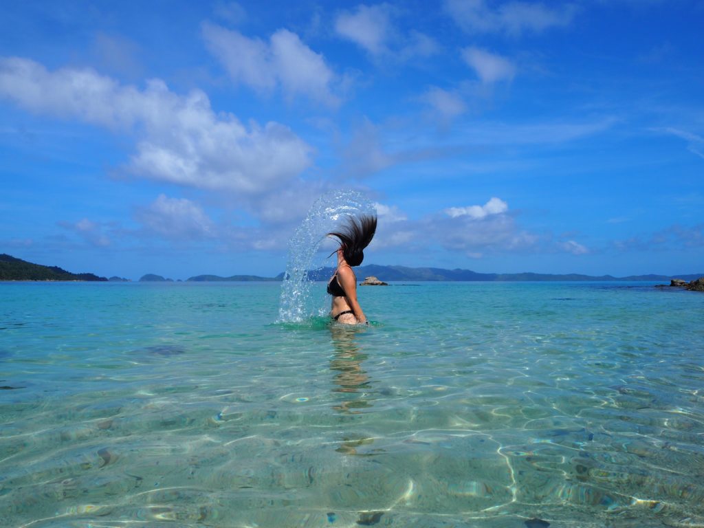 Blue crystal clear waters