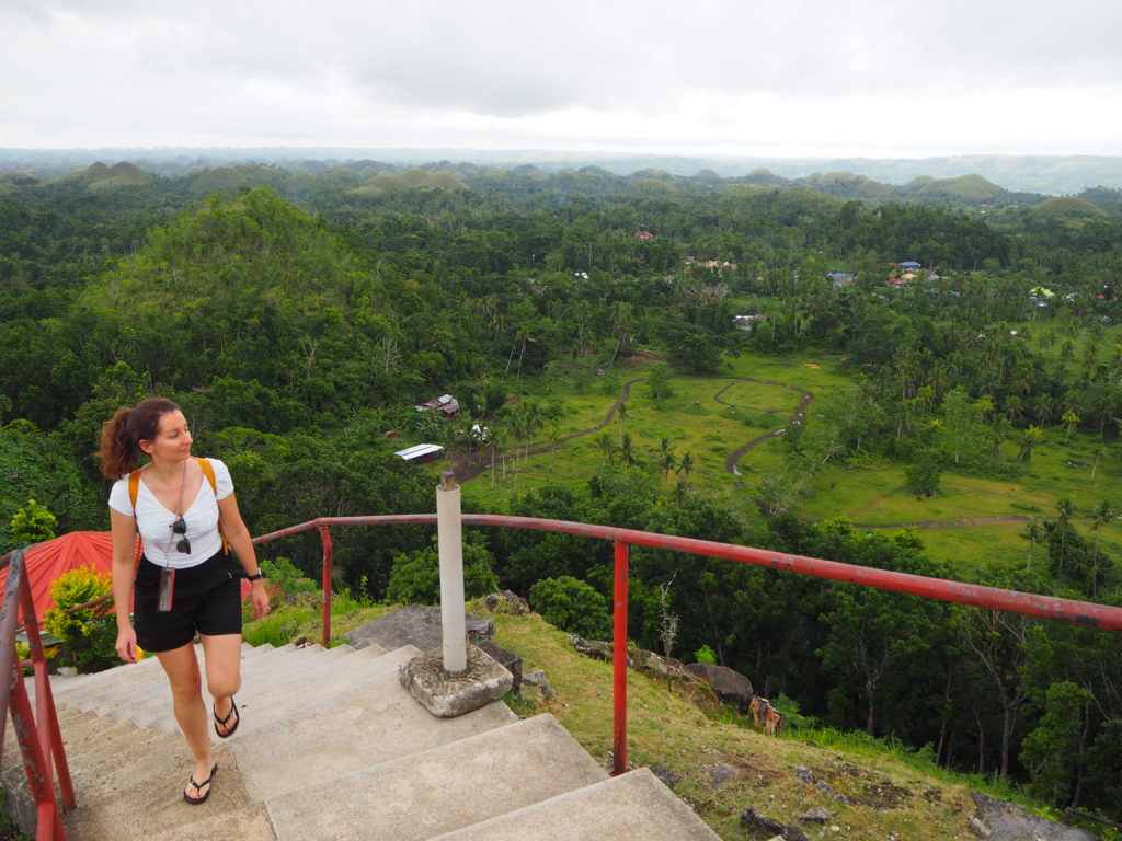 The landscapes - climbing to the Chocolate Hills