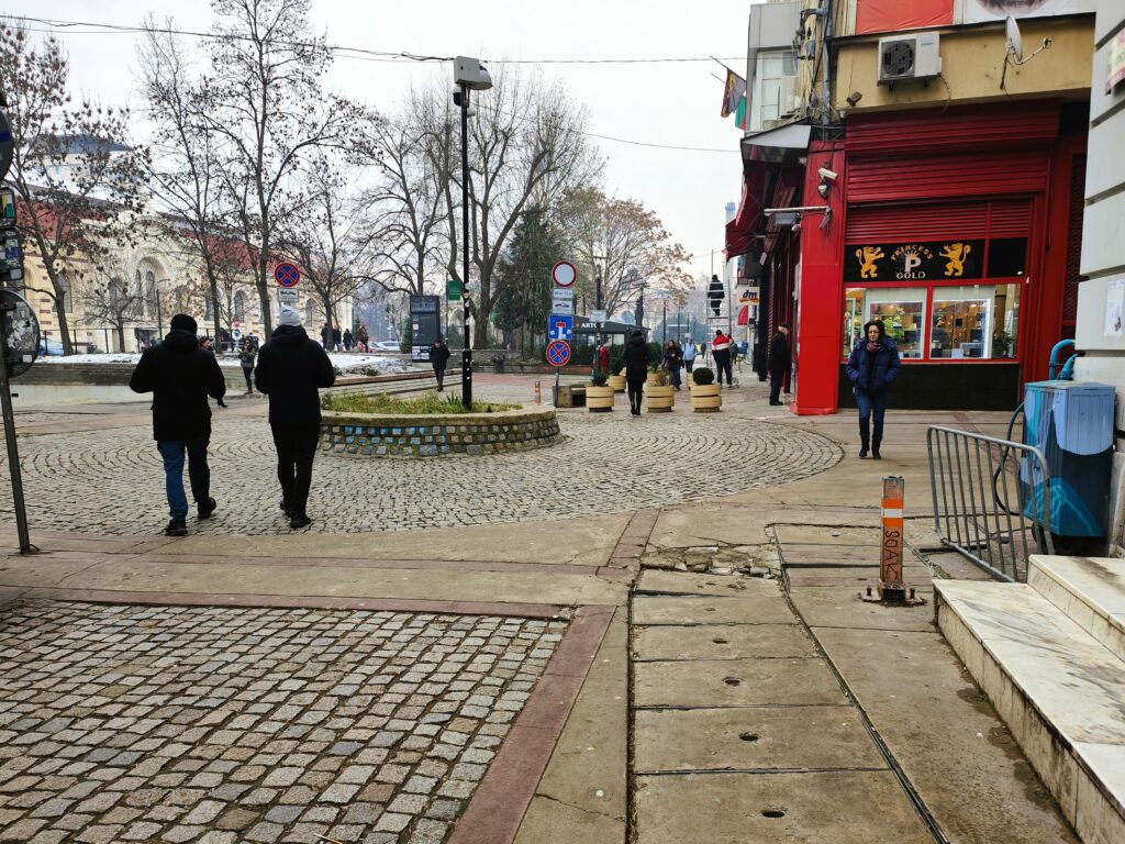 An example of a well-paved street